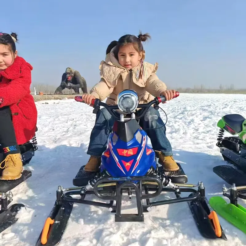 Kids Electric Scooter - สโนว์สกู๊ตเตอร์ไฟฟ้าสำหรับเด็ก 48V 800W ระบบขับเคลื่อนด้วยโซ่ แบตเตอรี่ตะกั่ว-กรด รถออฟโรดสำหรับทุกสภาพพื้นผิว