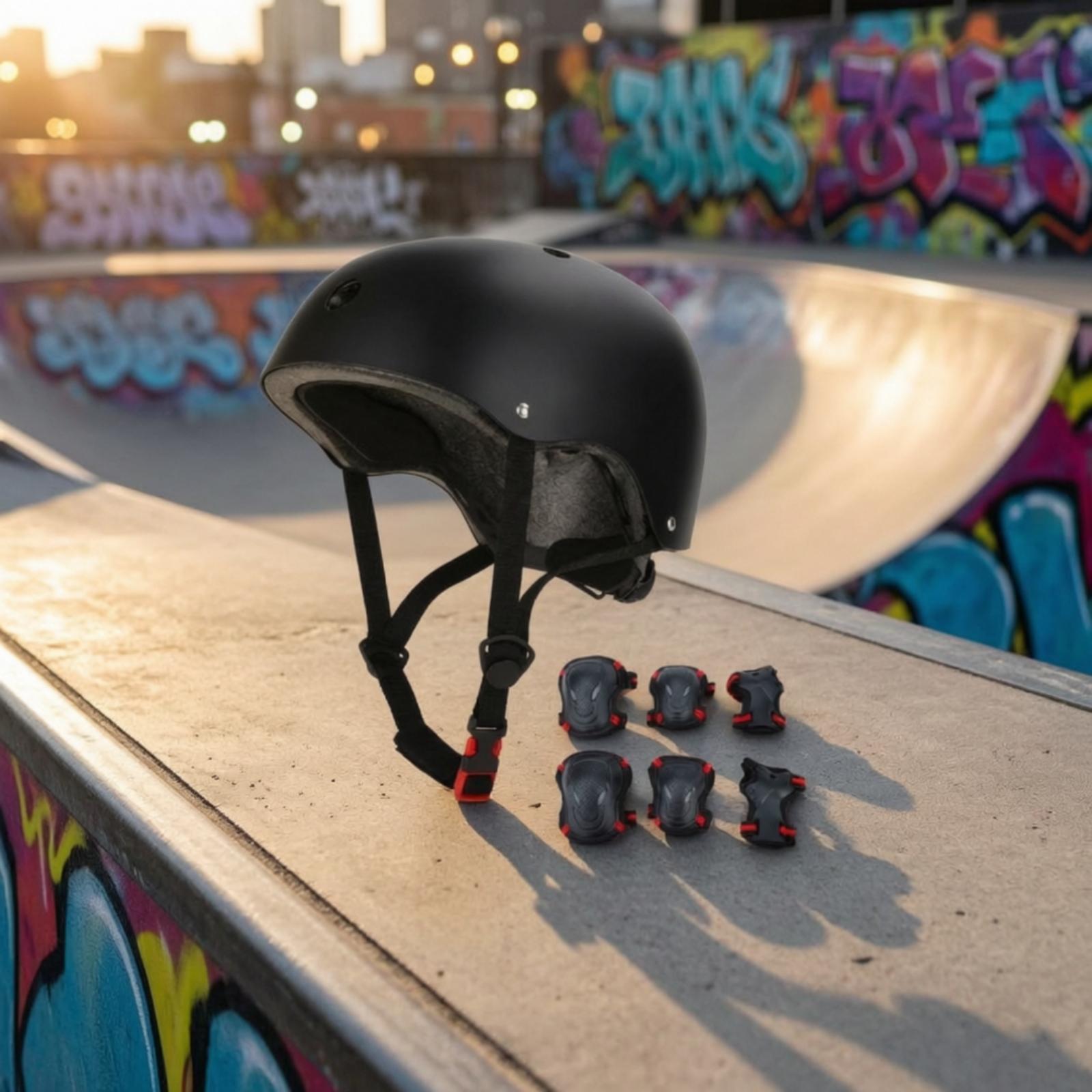 ชุดหมวกกันน็อคสเก็ตบอร์ดแบบเปล - Scooter Helmet Set บทวิจารณ์และราคา