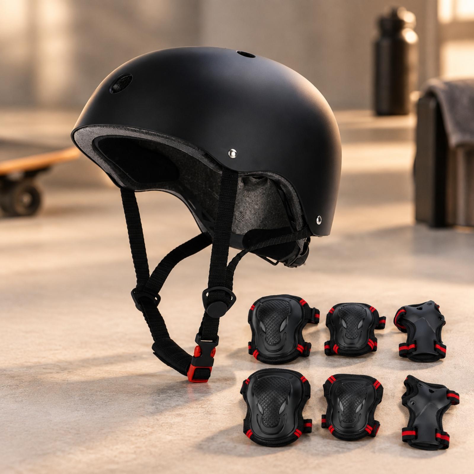 ชุดหมวกกันน็อคสเก็ตบอร์ดแบบเปล - Scooter Helmet Set บทวิจารณ์และราคา