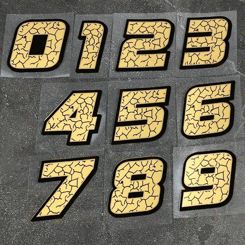 2 ชิ้น/ชุด สติ๊กเกอร์ติดหมายเล - Scooter Helmet Set บทวิจารณ์และราคา
