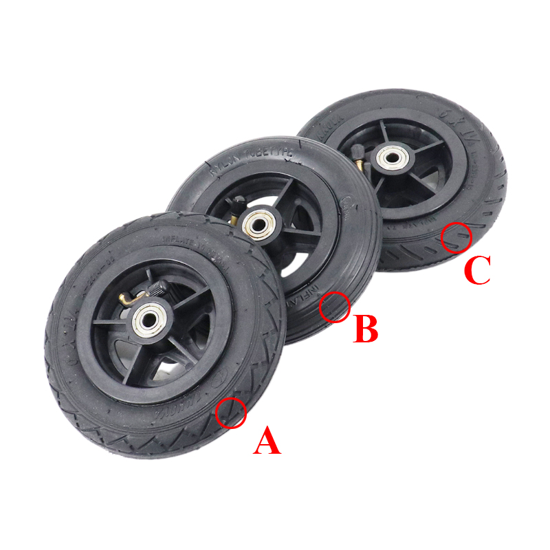6X1 1/4ล้อ150มม. 6นิ้วยางสูบลม - Folding Electric Scooter บทวิจารณ์และราคา