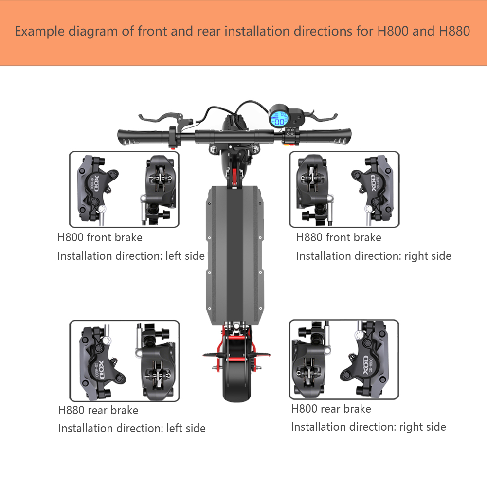 เบรกดิสก์ไฮดรอลิกสำหรับสกู๊ตเต - 72V 45A Dual Controller บทวิจารณ์และราคา